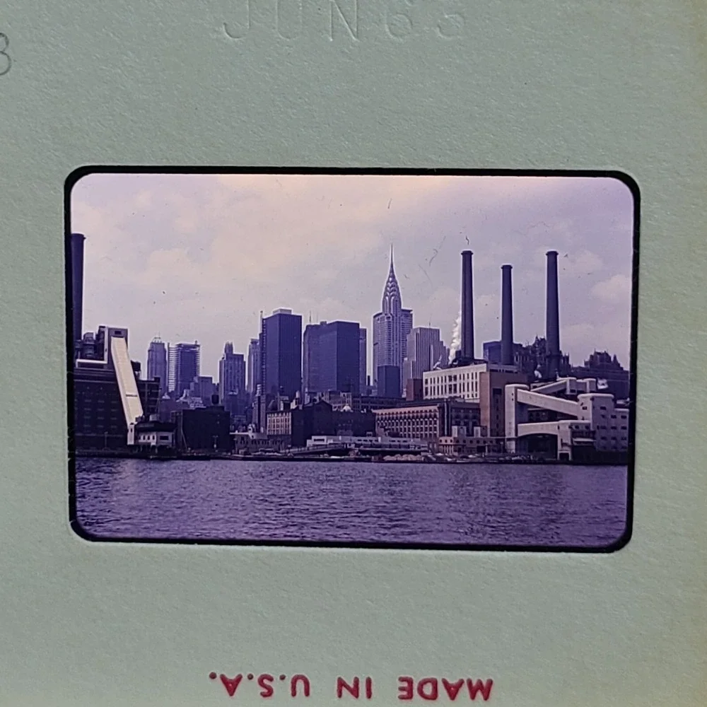 Lot of 27 Kodachrome Slide NYC Skyline Polo Grounds Pan-Am Planes Travel Bermuda